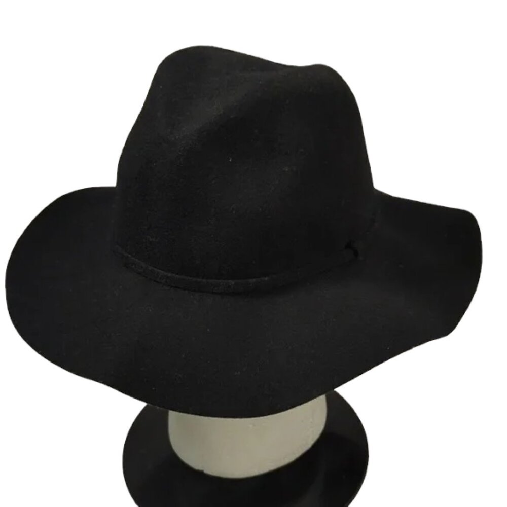 J. Crew wide brimmed Wool felt hat size S/M